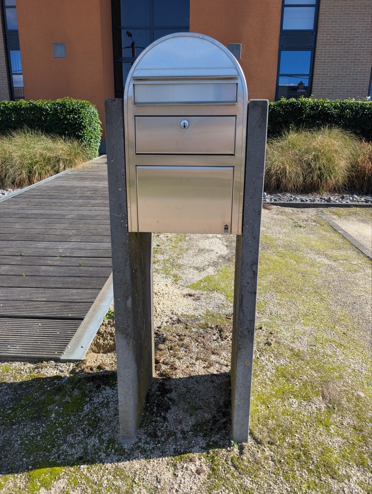 brievenbus, Tuin en Terras, Ophalen, Gebruikt, Aluminium, Staande brievenbus
