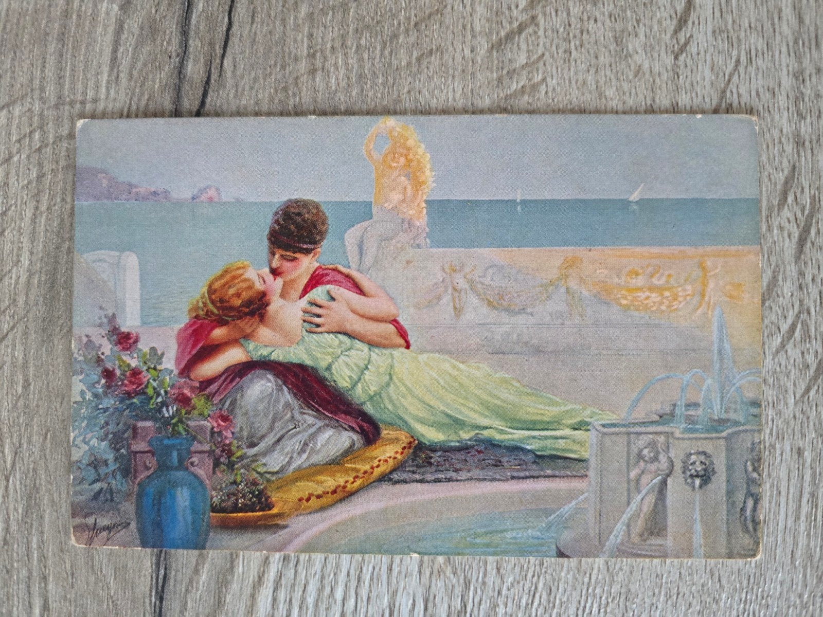 postkaart , H. Hirsch , Art Nouveau/Belle Époque ,1917, Ophalen of Verzenden