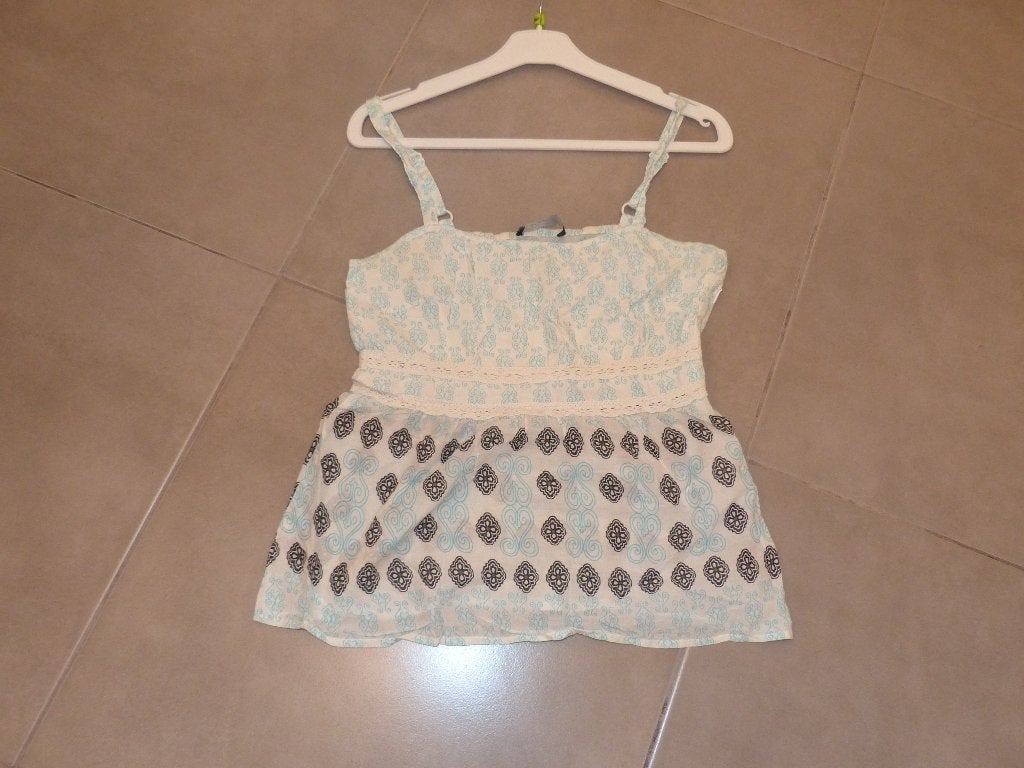 Vero Moda topje met print - maat 38, Kleding | Dames, Topjes, Maat 38/40 (M), Vero Moda, Wit, Ophalen of Verzenden