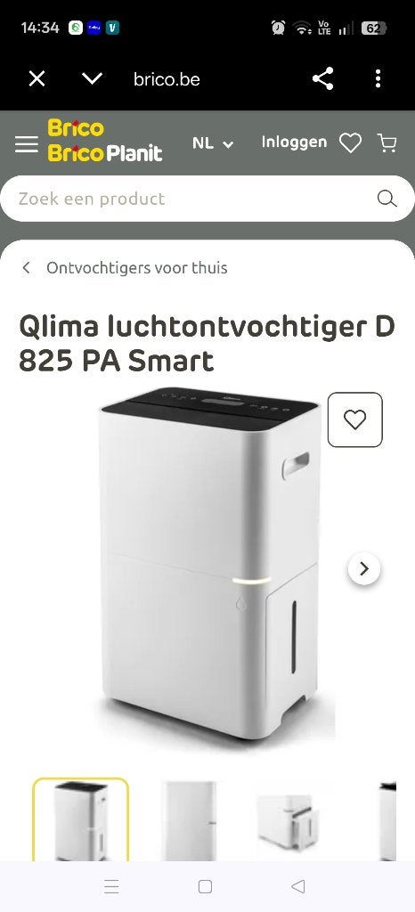 Qlima luchtontvochtiger, Verzenden, Zo goed als nieuw, Overige