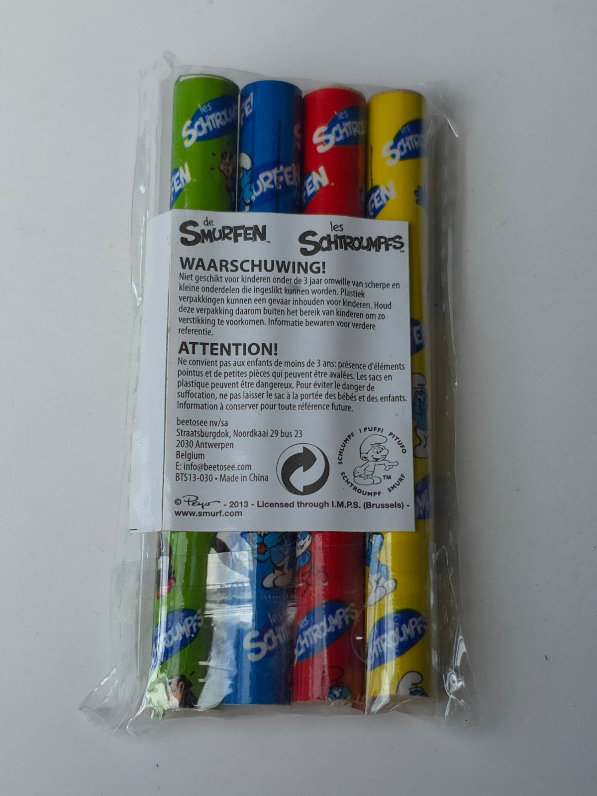 Set mini crayons Schtroumpf neuf, Collections, Schtroumpfs, Envoi, Neuf, Différents Schtroumpfs, Ustensile