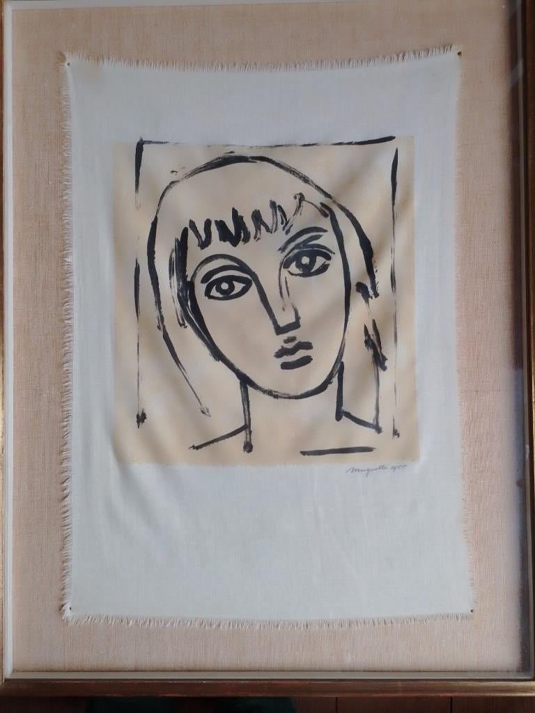 Magritte  Portret Jongen Vrouw, Antiquités & Art, Art | Lithographies & Sérigraphies, Envoi