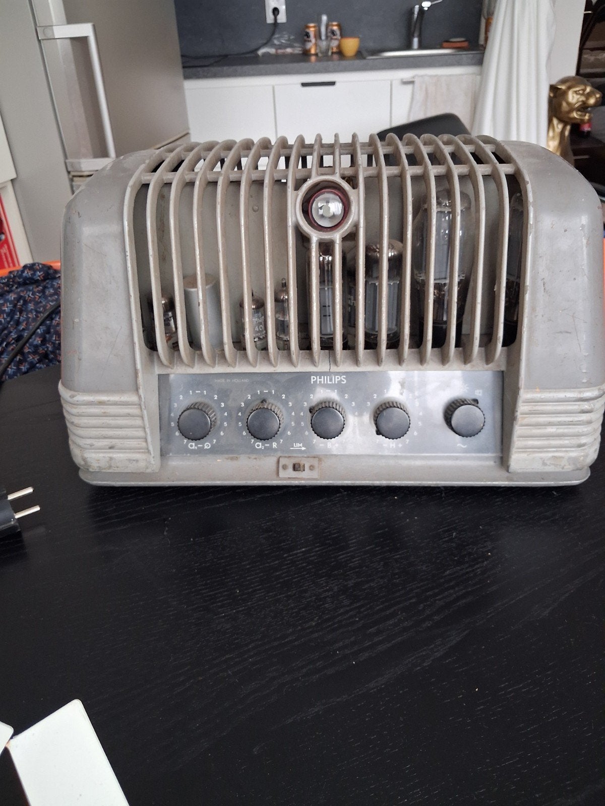 Philips EL6420 buizen versterker bj 1958, TV, Hi-fi & Vidéo, Amplificateur à lampes, Enlèvement, Amplificateur