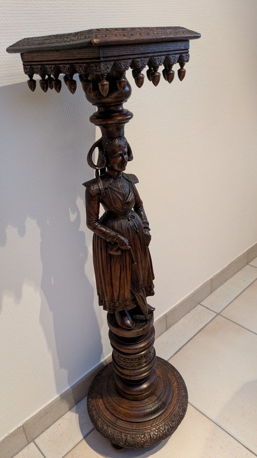 Franse houten Sellette Bretons kunst, Ophalen of Verzenden