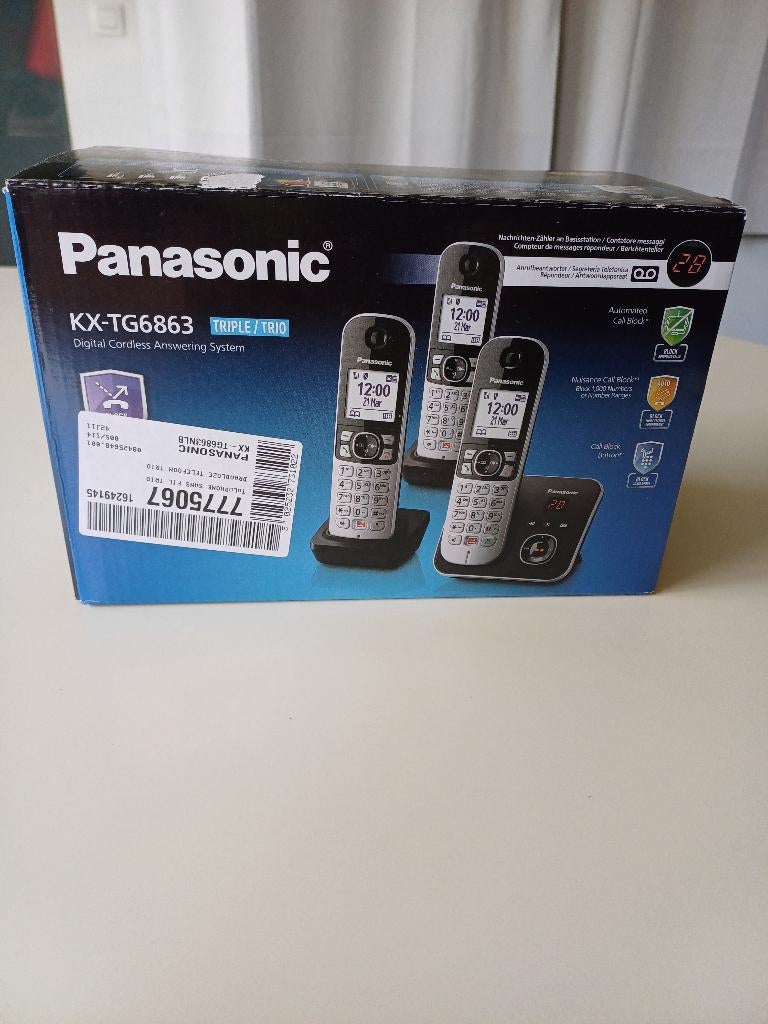 Panasonic draadloze telefoonset, Enlèvement, Comme neuf, 3 combinés