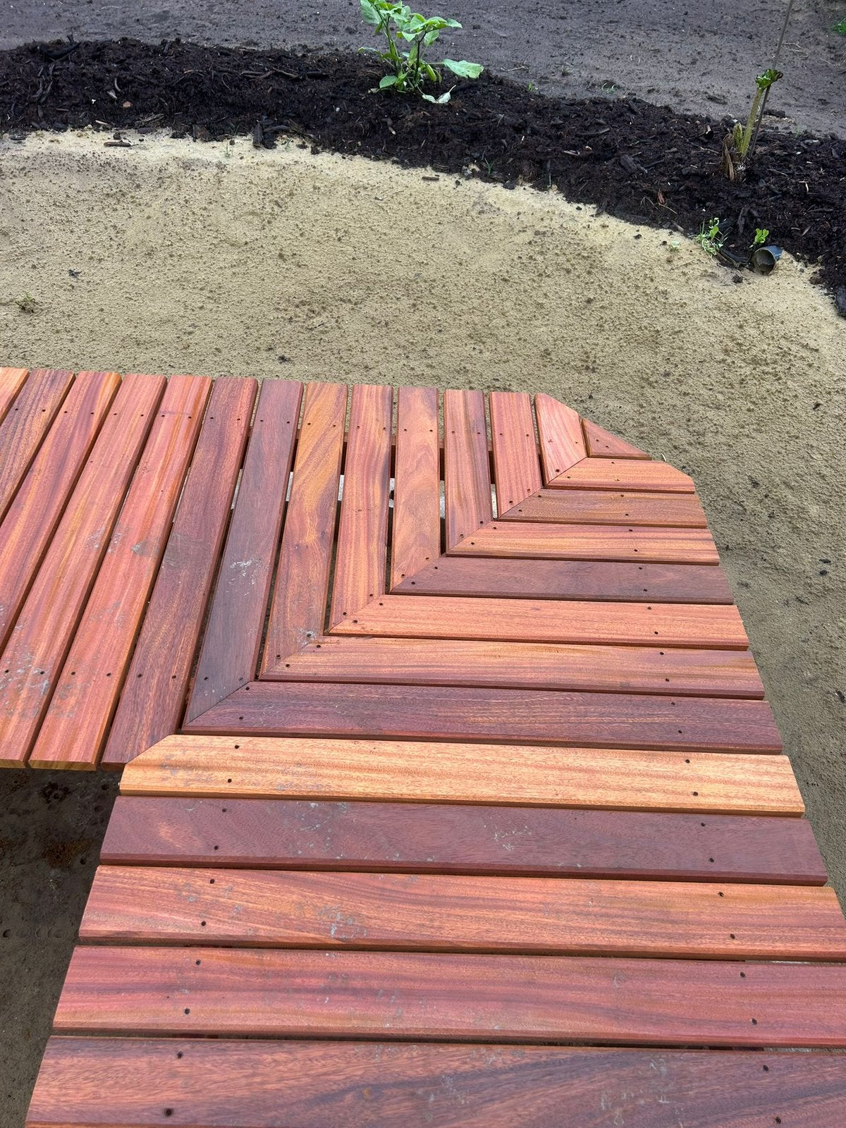 Hardhouten planken okan, Ophalen, Nieuw
