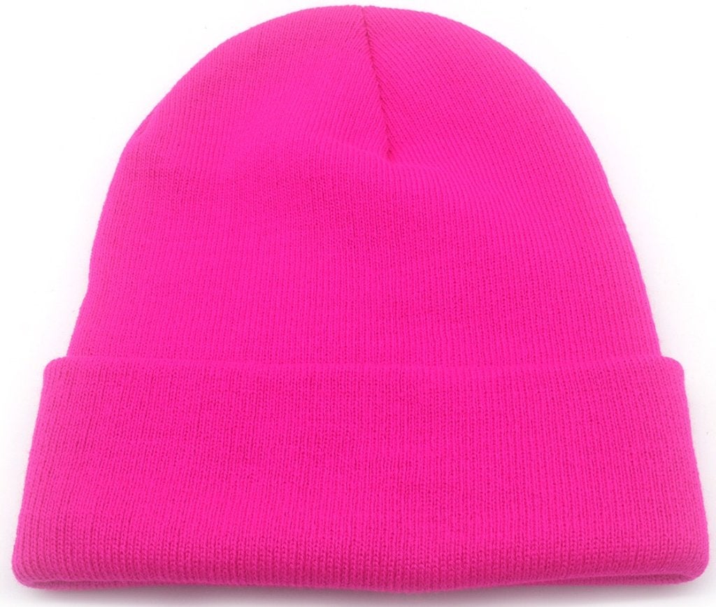 Bonnet d'hiver Beanie rose foncé taille unique, Enlèvement ou Envoi, Neuf, Bonnet