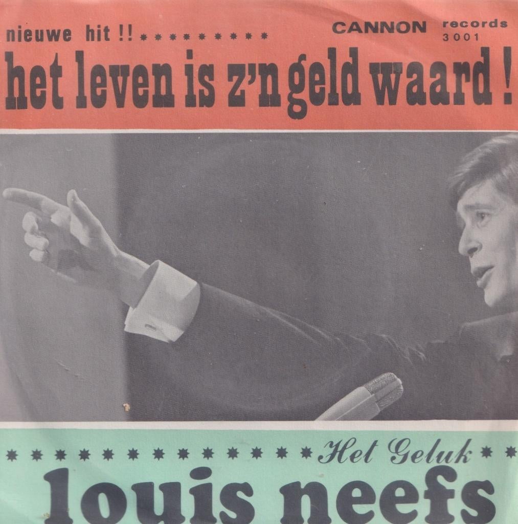 Louis Neefs – Het leven is zijn geld waard / Het geluk, Cd's en Dvd's, Vinyl Singles, Gebruikt, 7 inch, Single, Ophalen of Verzenden