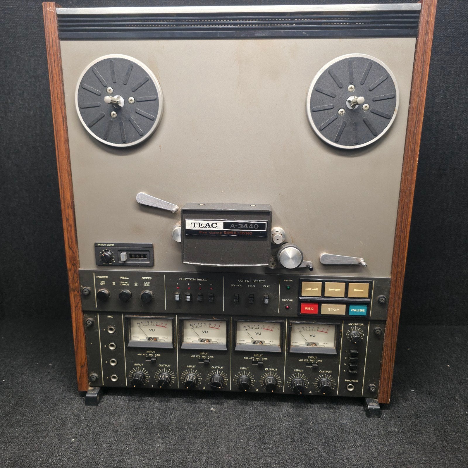 TEAC  A-3440  4 sporen bandrecorder  vintage !!, Ophalen, Bandrecorder