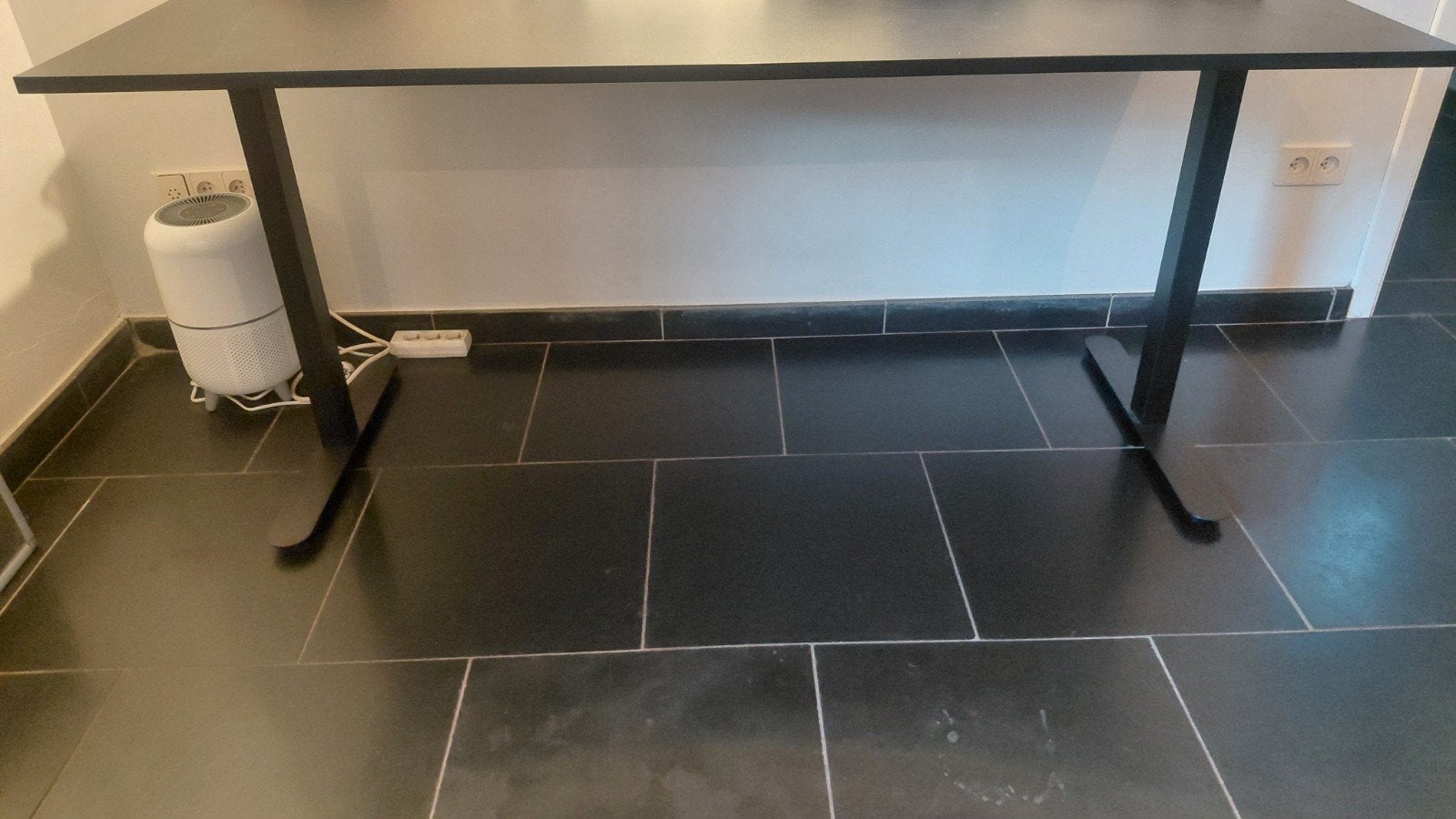 Bureau 80 x 160 cm en noir, Maison & Meubles, Enlèvement, Noir