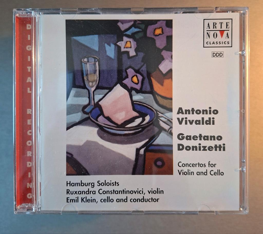 Cd.  Vivaldi/Donizetti. Concertos for violin and cello., Ophalen of Verzenden