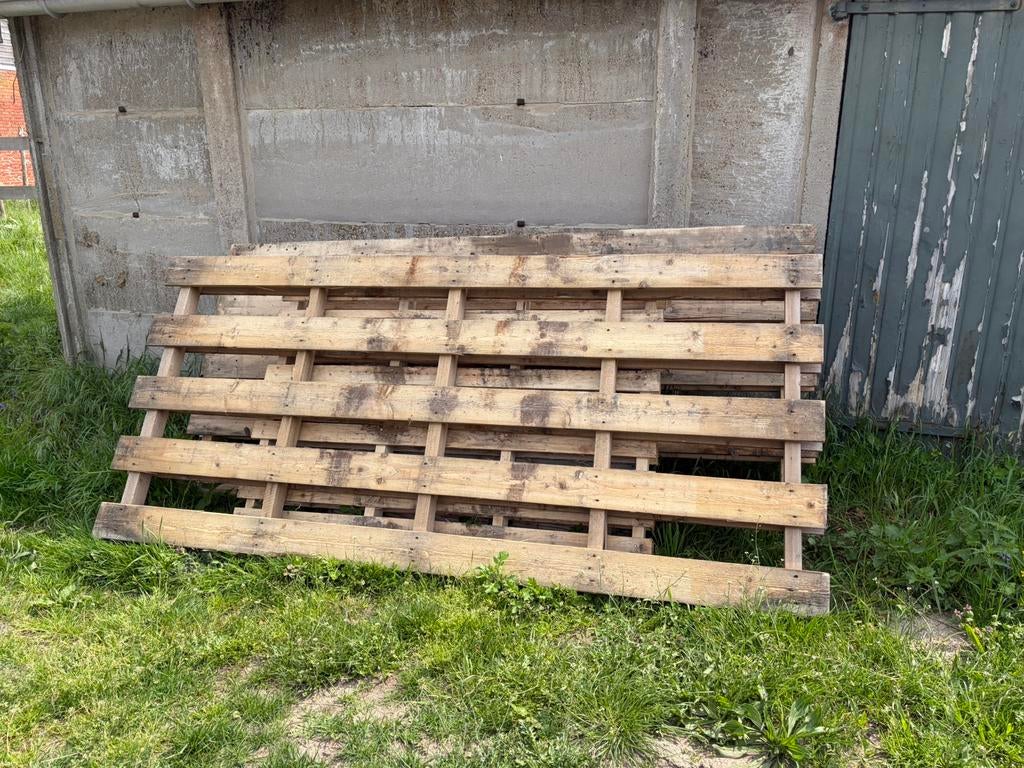 Palletten XL 4 stuks, Doe-het-zelf en Bouw, Hout en Planken, Ophalen, Zo goed als nieuw
