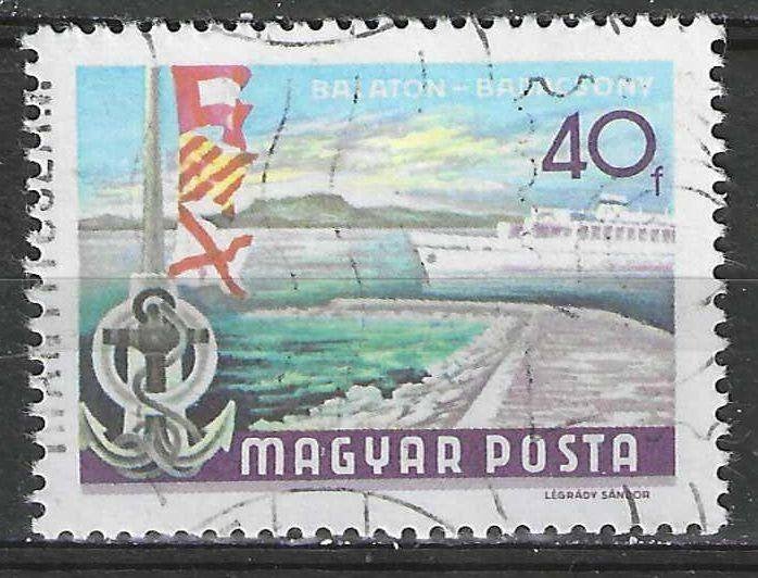 Hongrie 1968/1969 - Yvert 1988 - Badacsony - 40 fi. (1ER), Envoi, Affranchi