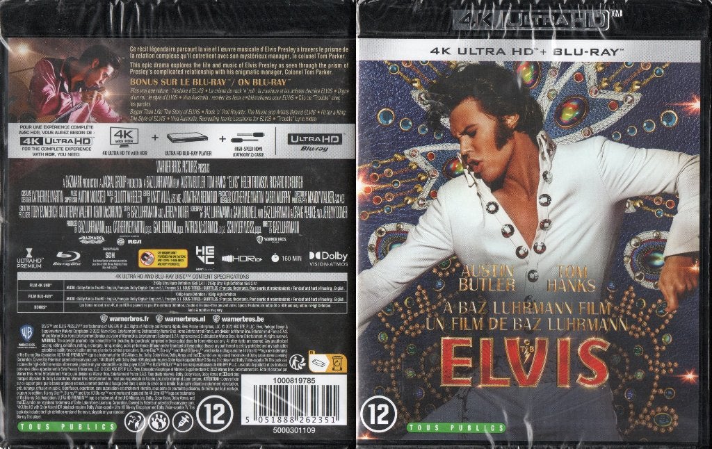 elvis (4k ultra-hd + blu-ray) neuf, CD & DVD, Blu-ray, Enlèvement ou Envoi, Neuf, dans son emballage, Drame