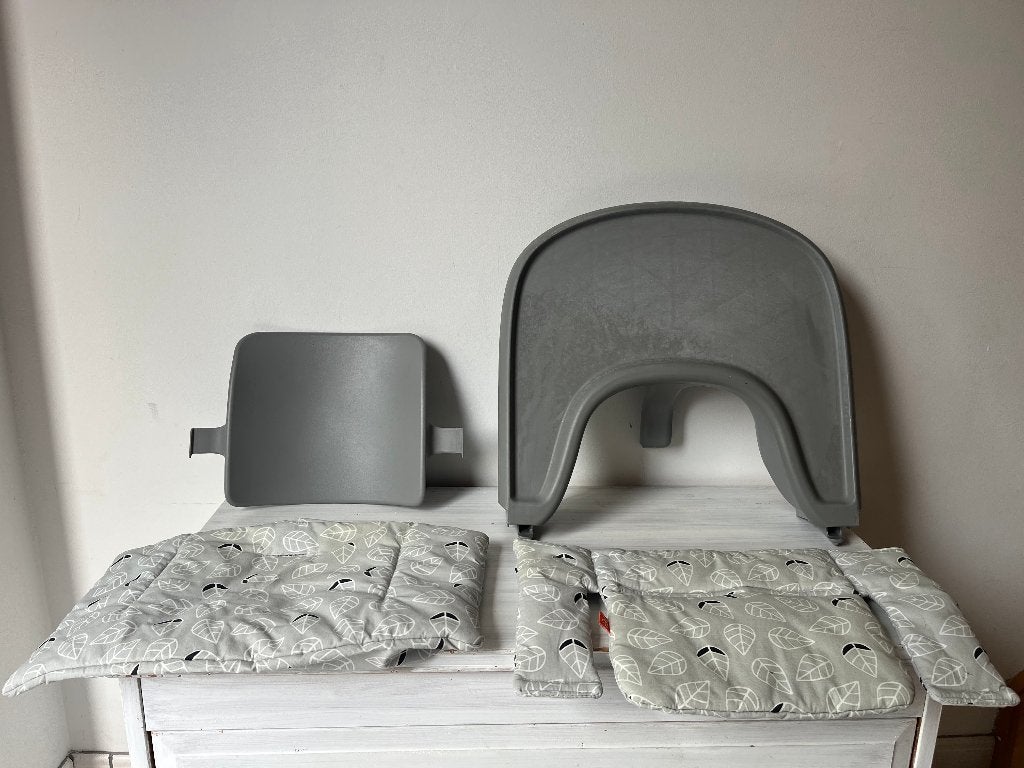 Kit Tripp Trapp pour bébé (Stokke), Enlèvement, Comme neuf, Chaise évolutive, Plateau amovible