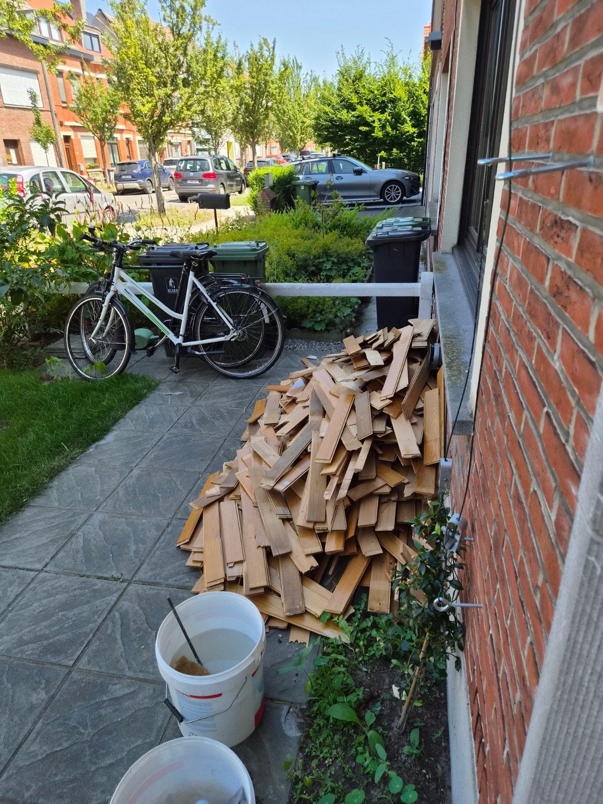 Eiken planchetten stoofhout Gratis, Minder dan 3 m³, Ophalen, Eikenhout, Blokken