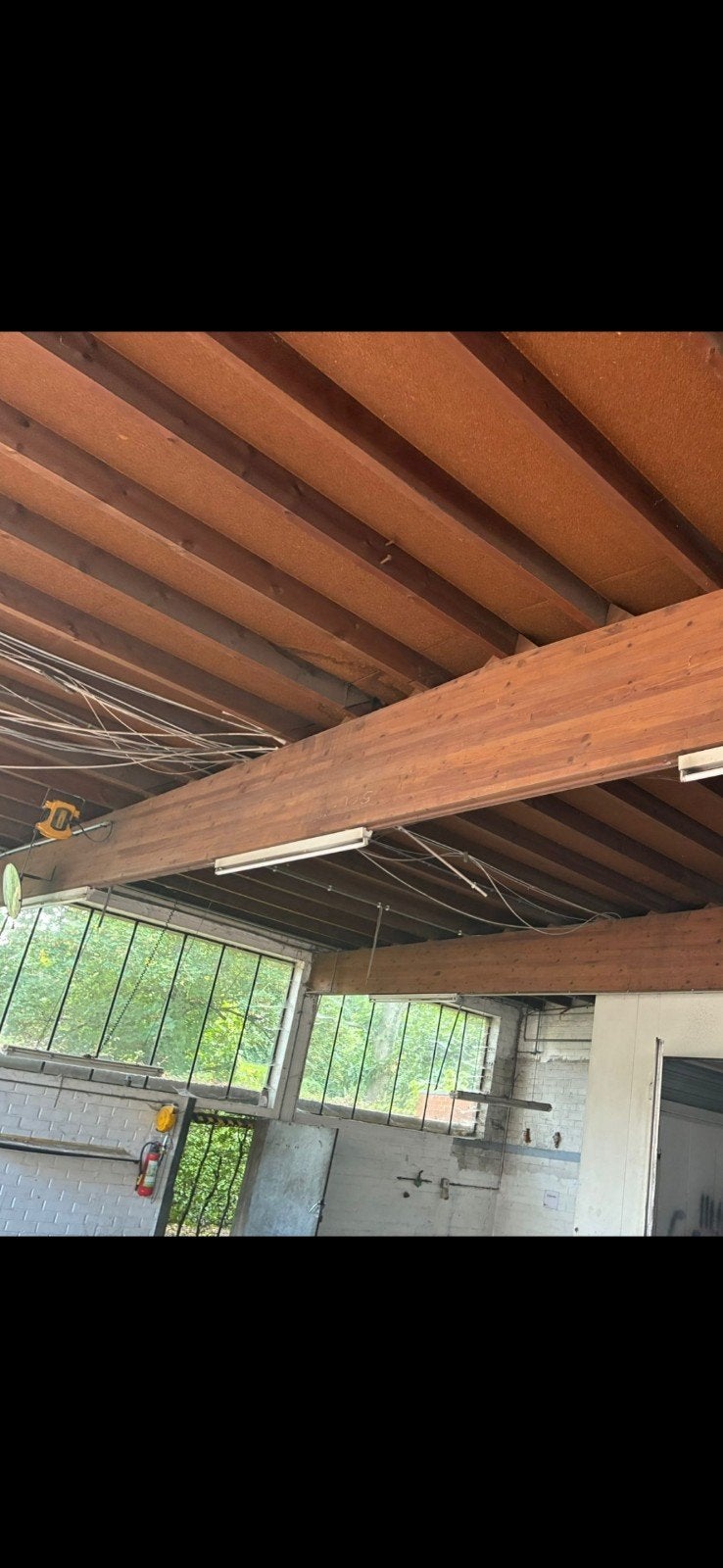 gelamelleerde houten spanten, Tuin en Terras, Overkappingen, Ophalen, Gebruikt, Overige typen