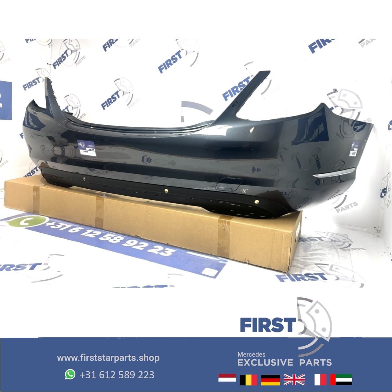 W205 BUMPER C KLASSE ACHTERBUMPER ELEGANCE + DIFFUSER ORIGIN, Gebruikt, -, Ophalen of Verzenden, Achter