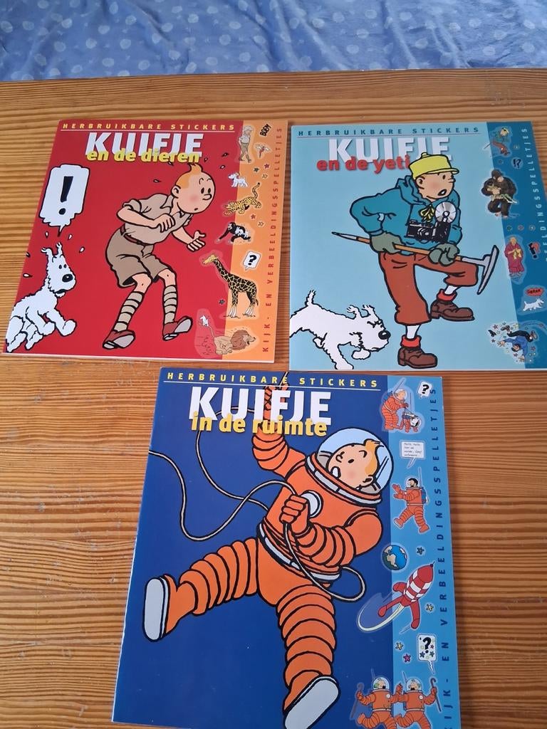 Kuifje met herbruikbare stickers zeldzaam, Enlèvement ou Envoi