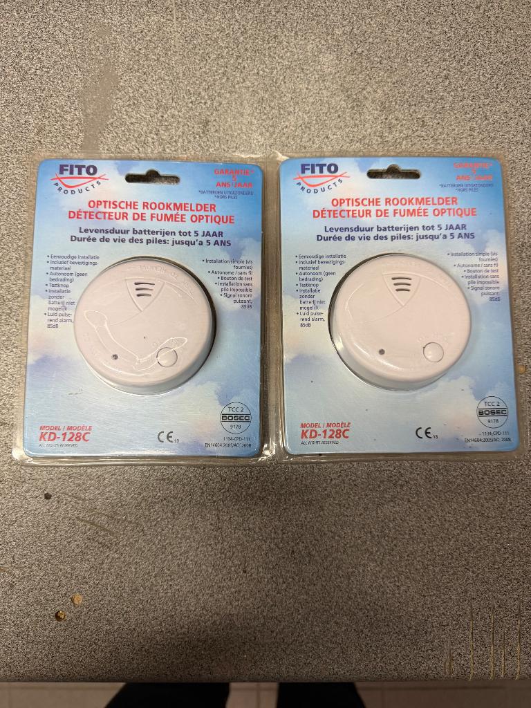 Rookmelders, Doe-het-zelf en Bouw, Alarmsystemen, Ophalen, Nieuw, Detector, Sensor of Melder, Rook