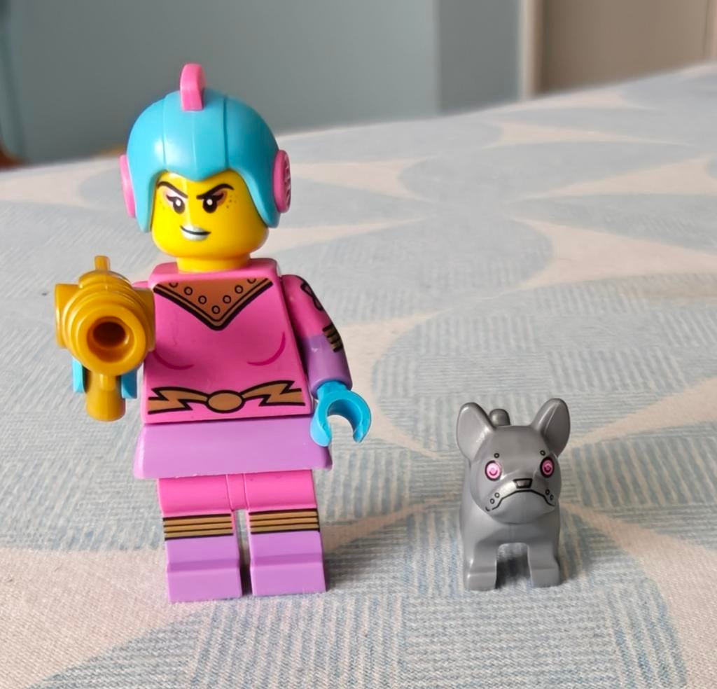Lego Retro Space Heroine avec bouledogue, Enlèvement ou Envoi, Comme neuf, Lego