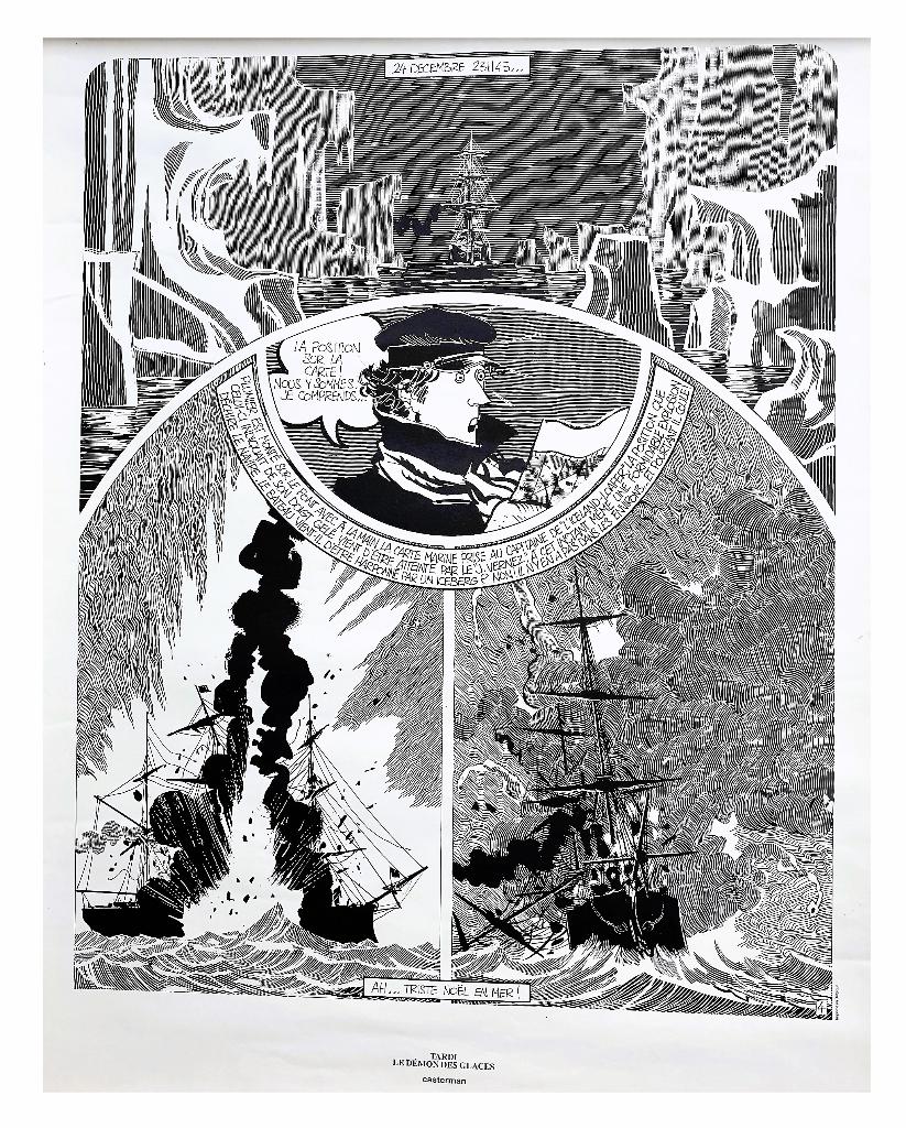 Tardi ✅ Poster XL ~ Le Démon des Glaces ~ 63 x 48 cm, Verzamelen, Posters, Zo goed als nieuw, Reclame, Rechthoekig Staand, Ophalen of Verzenden
