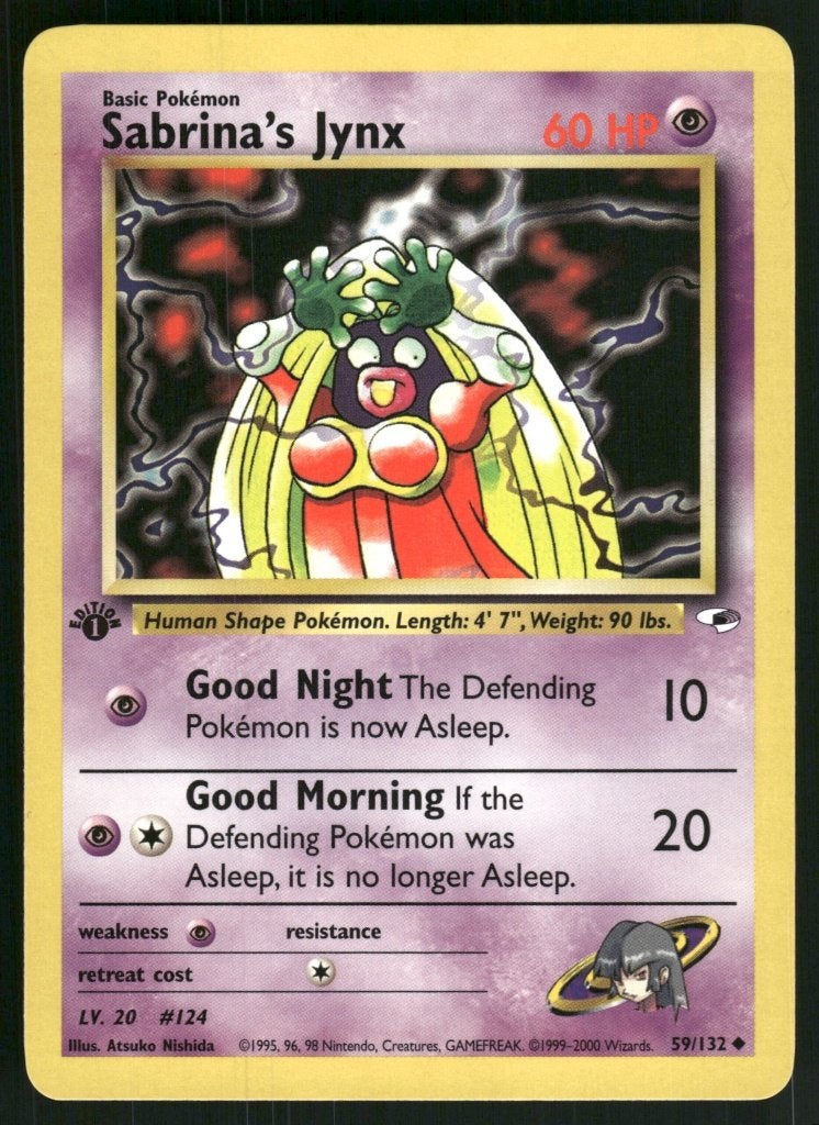 Sabrina's Jynx 59/132 - Gym Heroes (1st edition) (NM), Verzenden, Gebruikt