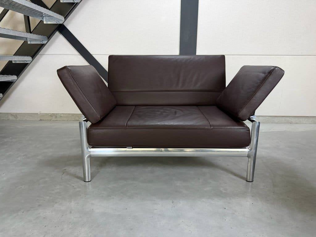 Fauteuil Jori Metropole - cuir marron foncé, 75 à 100 cm, 125 cm ou plus, Leolux Rolf Benz Pode Montis Artifort, Comme neuf