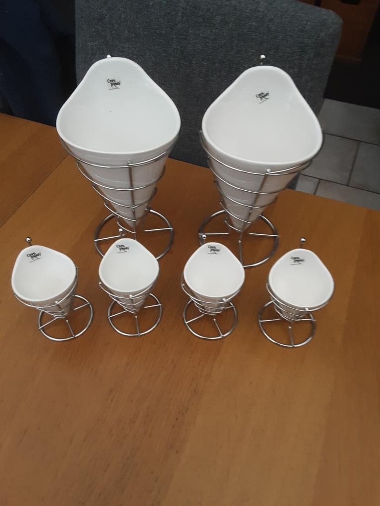 Cosy & trendy Cônes pour frites et sauces, Ophalen