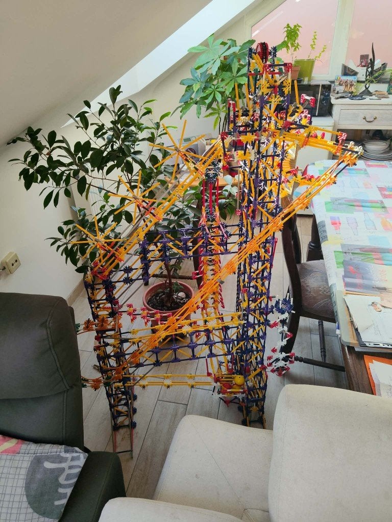 Circuit de billes KNEX, Enfants & Bébés, Autres marques, Électrique, Comme neuf, Enlèvement