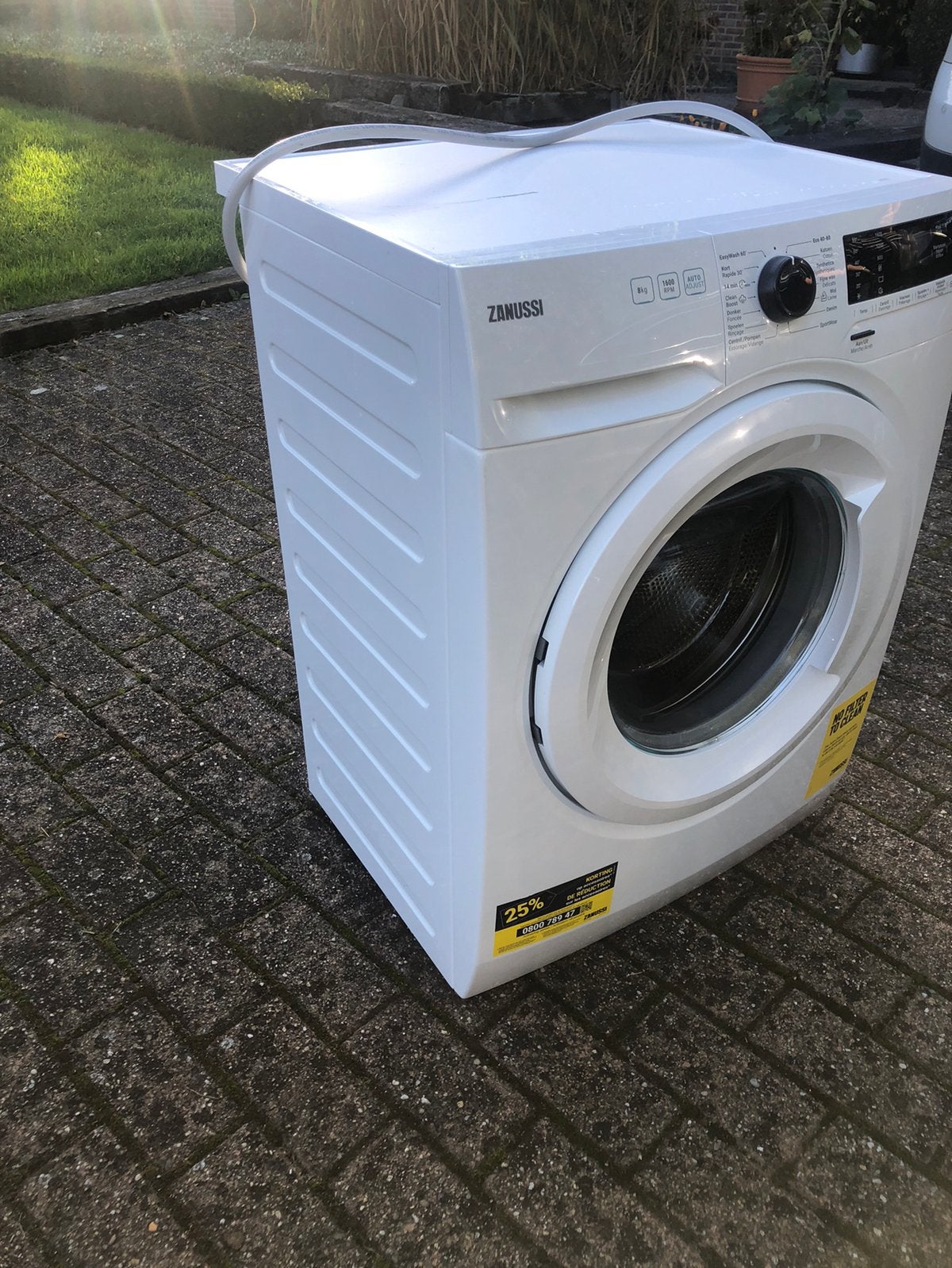 Wasmachine zanussi, Elektronische apparatuur, Ophalen, 8 tot 10 kg, Zo goed als nieuw, Voorlader