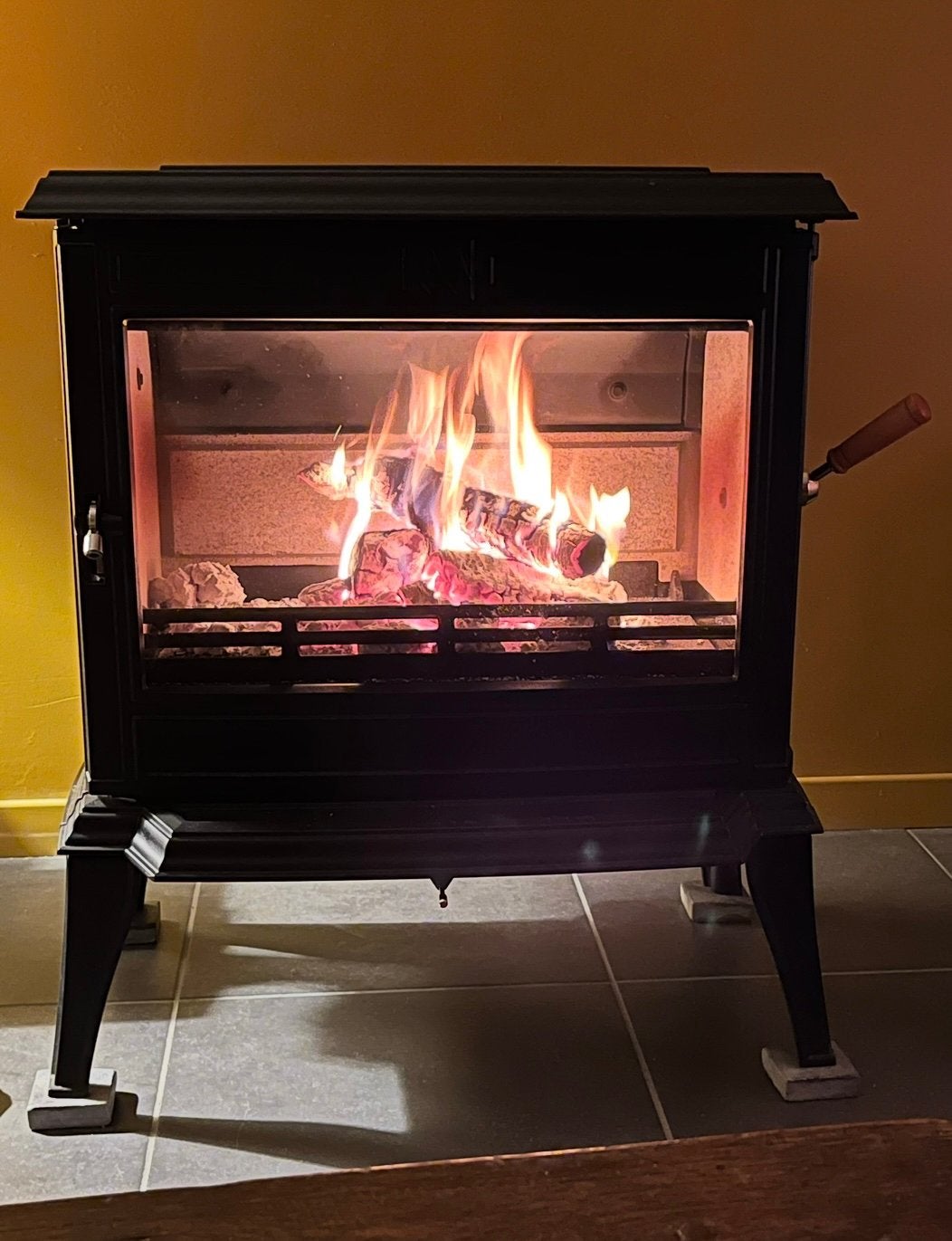 Franco Belge Monte Carlo houtkachel 12 kW – zeer nette staat, Huis en Inrichting, Ophalen, Houtkachel, Zo goed als nieuw, Vrijstaand