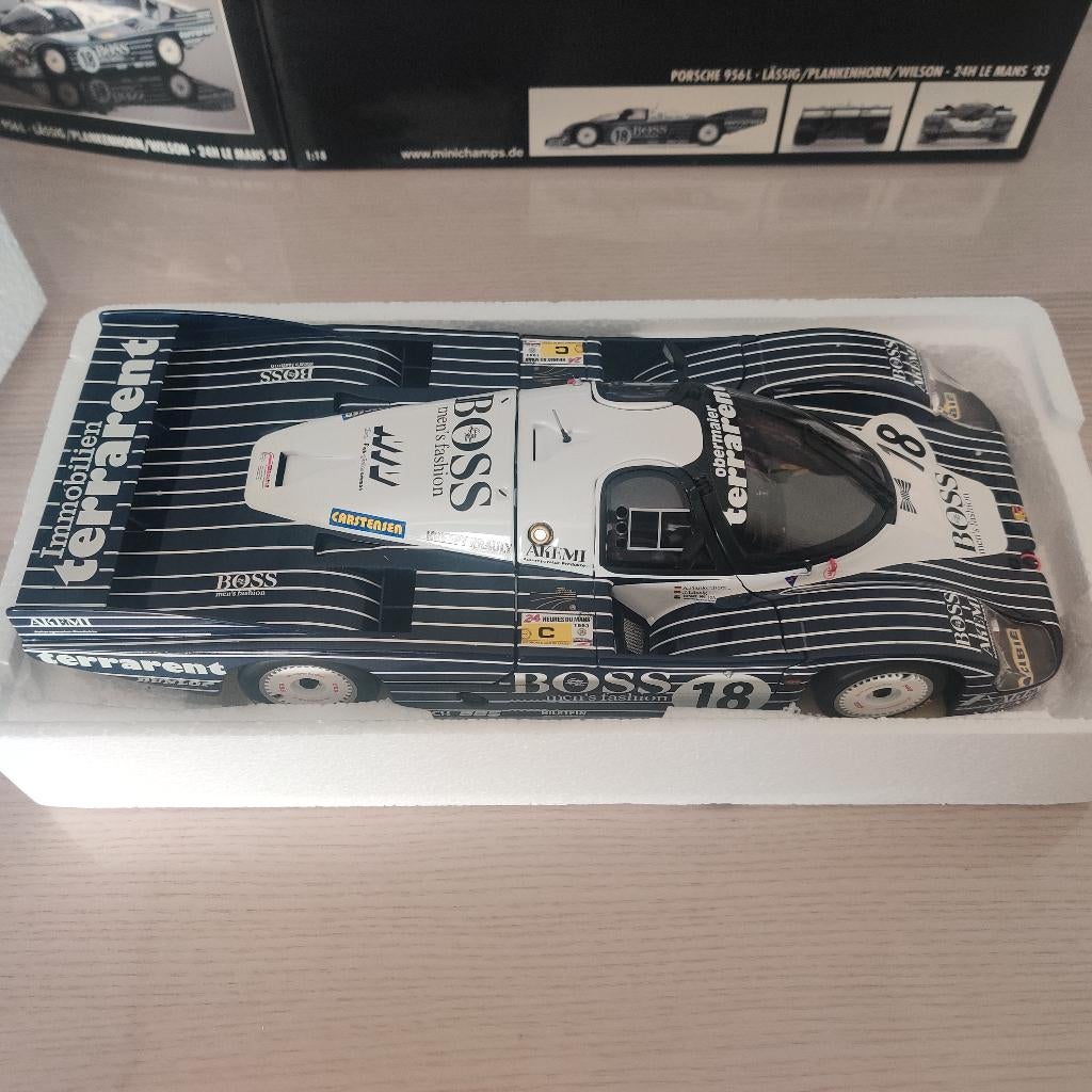Porsche 956L Minichamps 1/18 Le Mans 1983, Enlèvement, Neuf, Voiture, MiniChamps