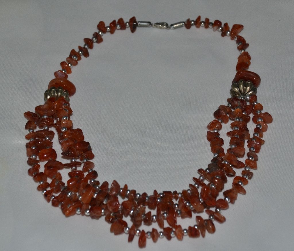 Collier brun, Bijoux, Sacs & Beauté, Enlèvement ou Envoi, Neuf, Brun, Synthétique