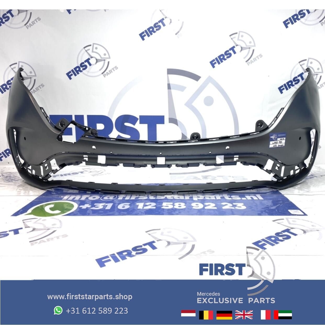 W293 ORIGINELE AMG VOORBUMPER Mercedes EQC AMG LINE 2019-202, Gebruikt, -, Voor, Ophalen of Verzenden