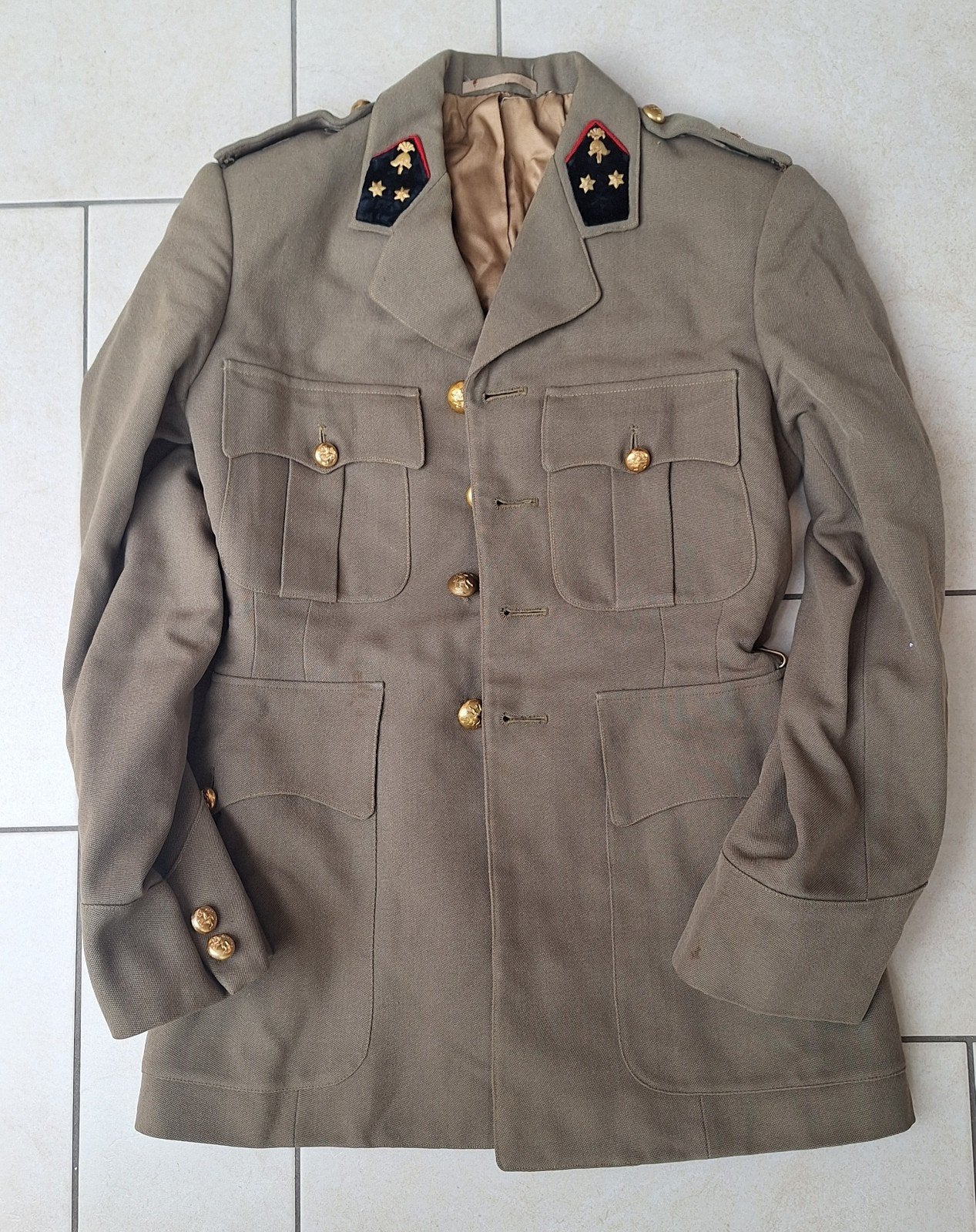 Veste ABL années 50 pour lieutenant du génie, Collections, Enlèvement ou Envoi, Armée de terre, Vêtements ou Chaussures