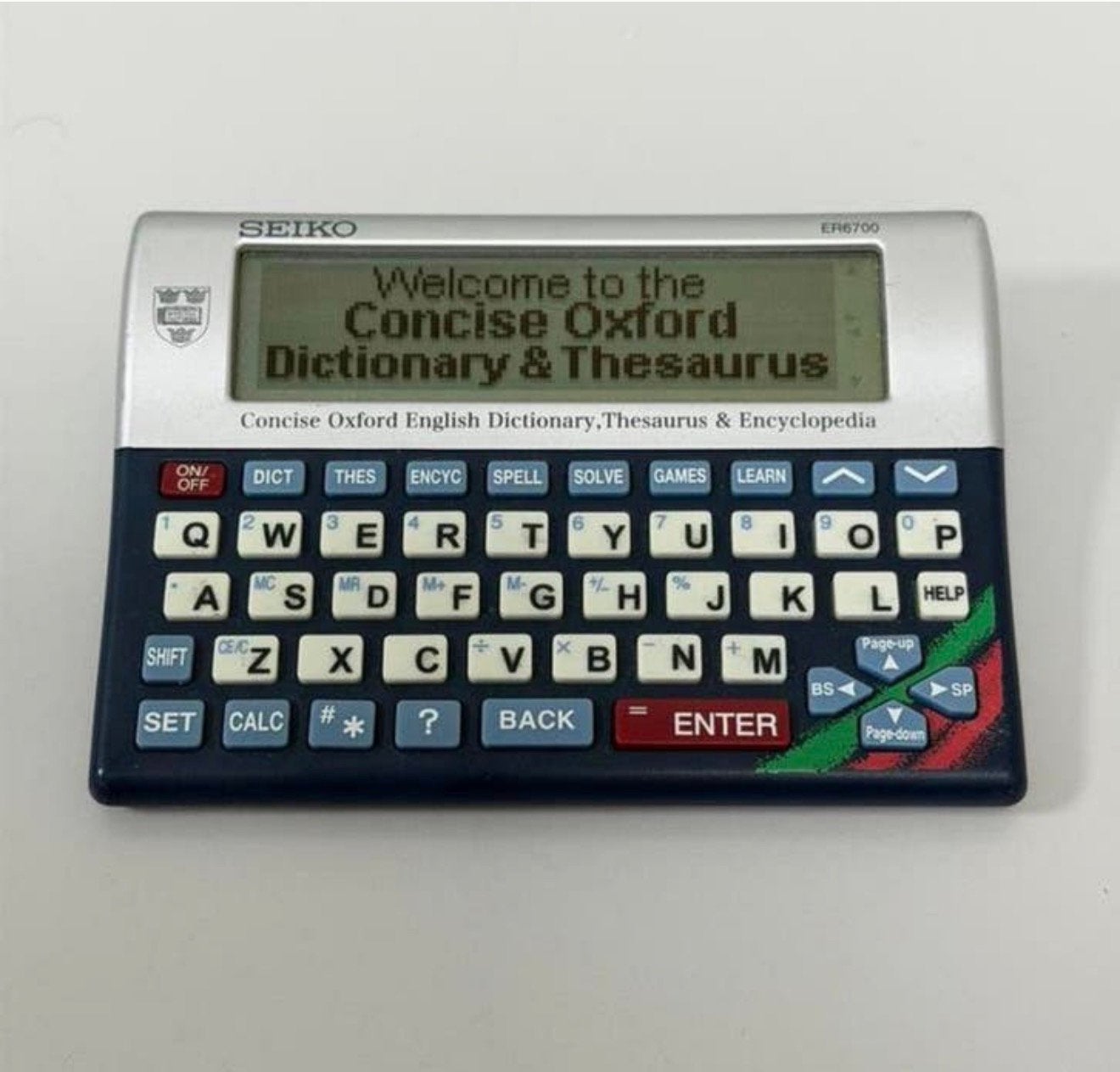 Dictionnaire électronique Seiko ER6700 Oxford Rare, Enlèvement ou Envoi