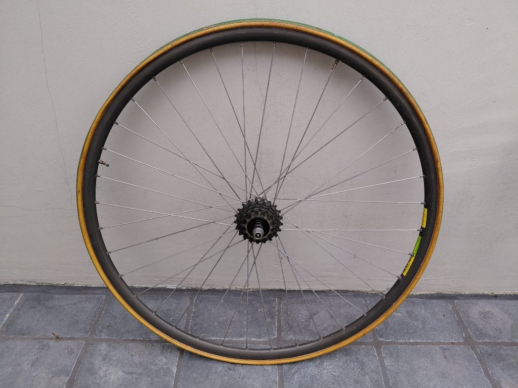 Achterwiel voor koersfiets, Vélos & Vélomoteurs, Vélos Pièces, Racefiets, Enlèvement, Utilisé, Aluminium