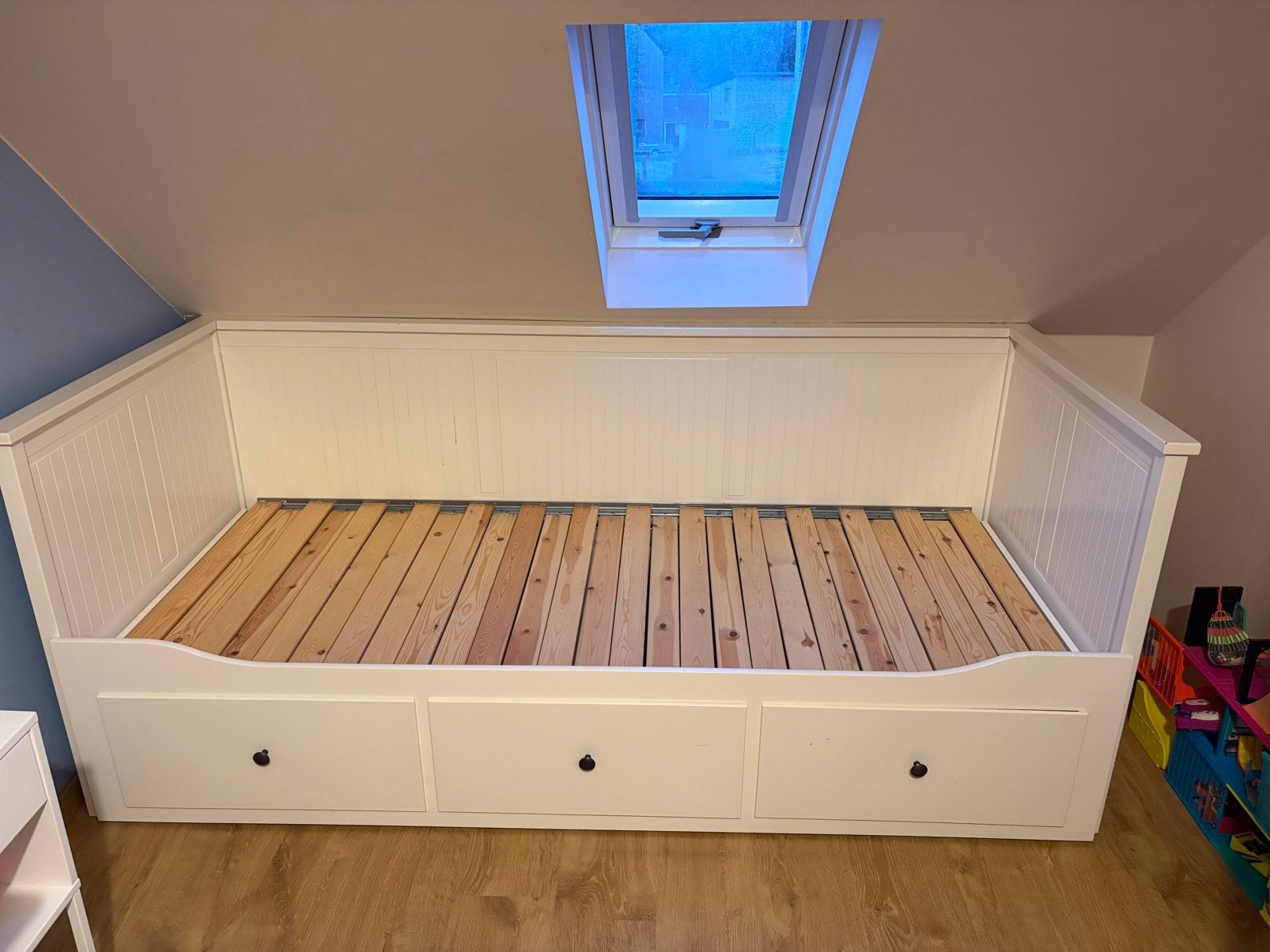 Ikea hemnes Wit bed 160x200, Huis en Inrichting, Slaapkamer | Bedden, Ophalen, 90 cm, Wit, Tweepersoons