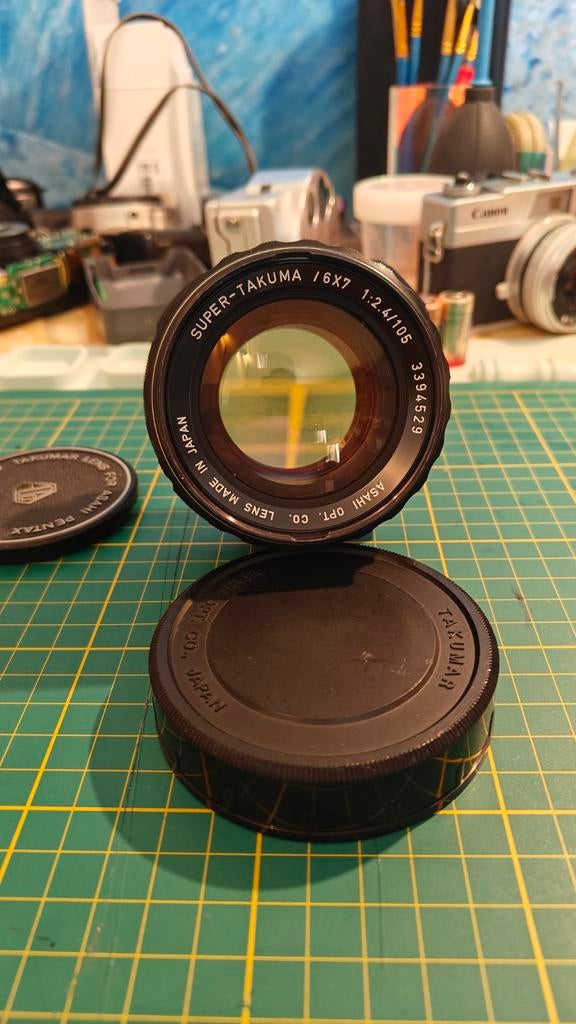Super-Takumar 105mm f/2.4 (Pentax 6x7), Audio, Tv en Foto, Ophalen of Verzenden, Pentax