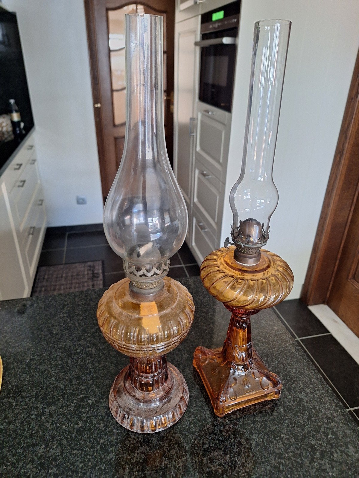 glazen kandelaar, Antiek en Kunst, Antiek | Verlichting, Ophalen