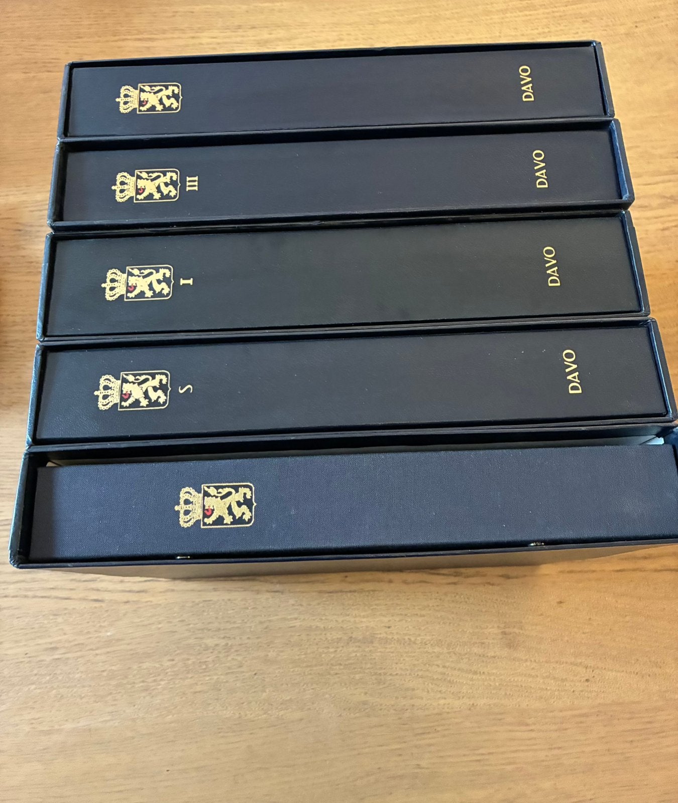 5 lege albums Davo, Postzegels en Munten, Postzegels | Toebehoren, Ophalen of Verzenden