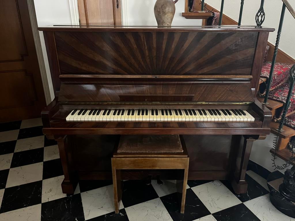 Klassieke piano - Van Hyfte - Gand, Ophalen, Gebruikt, Bruin, Piano