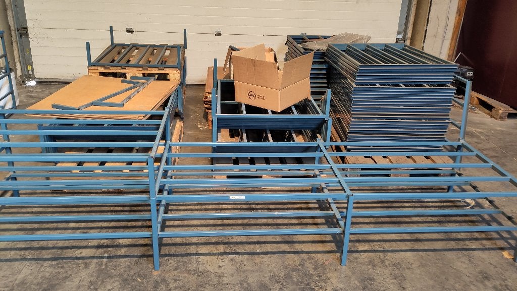 Étagères de stockage empilables 100x80 cm — lot complet, Enlèvement