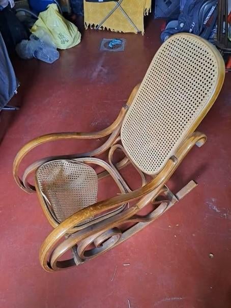 vintage schommelstoel, Ophalen