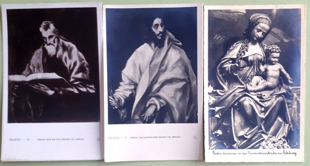 3 CP religieuses anciennes : St Matthias et autres Ref.R92, Collections, Religion, Utilisé, Christianisme | Catholique, Carte ou Gravure