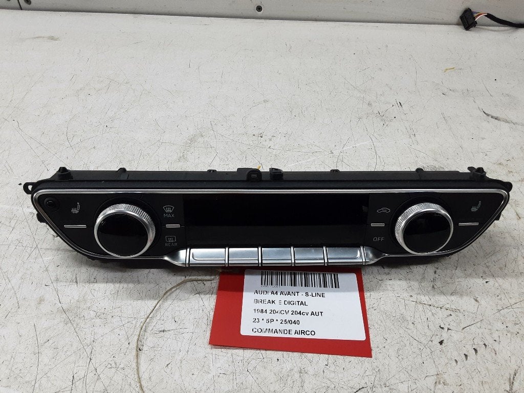 PANNEAU DE COMMANDE CLIMATISATION Audi A4 Avant (B9), Auto-Union-Straße  1,
85057  Ingolstadt, DE, Info@audi.de, Audi, Utilisé