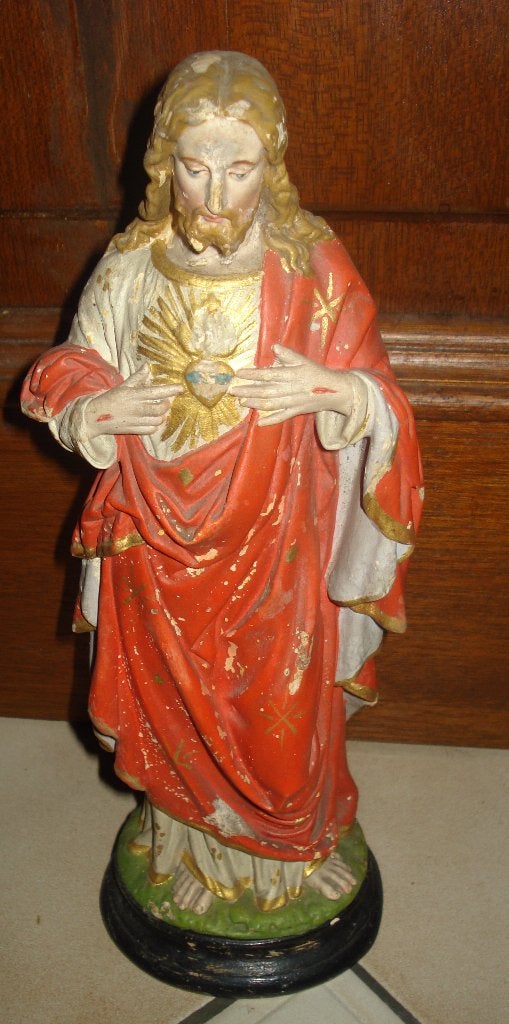 heel oud Christusbeeld, Collections, Enlèvement, Utilisé, Image, Christianisme | Catholique