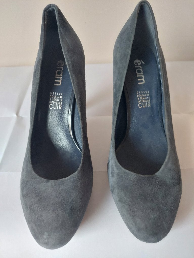 785B* ERAM mooie blauwe en grijze pumps (39), Pumps, Gedragen, ERAM, Verzenden