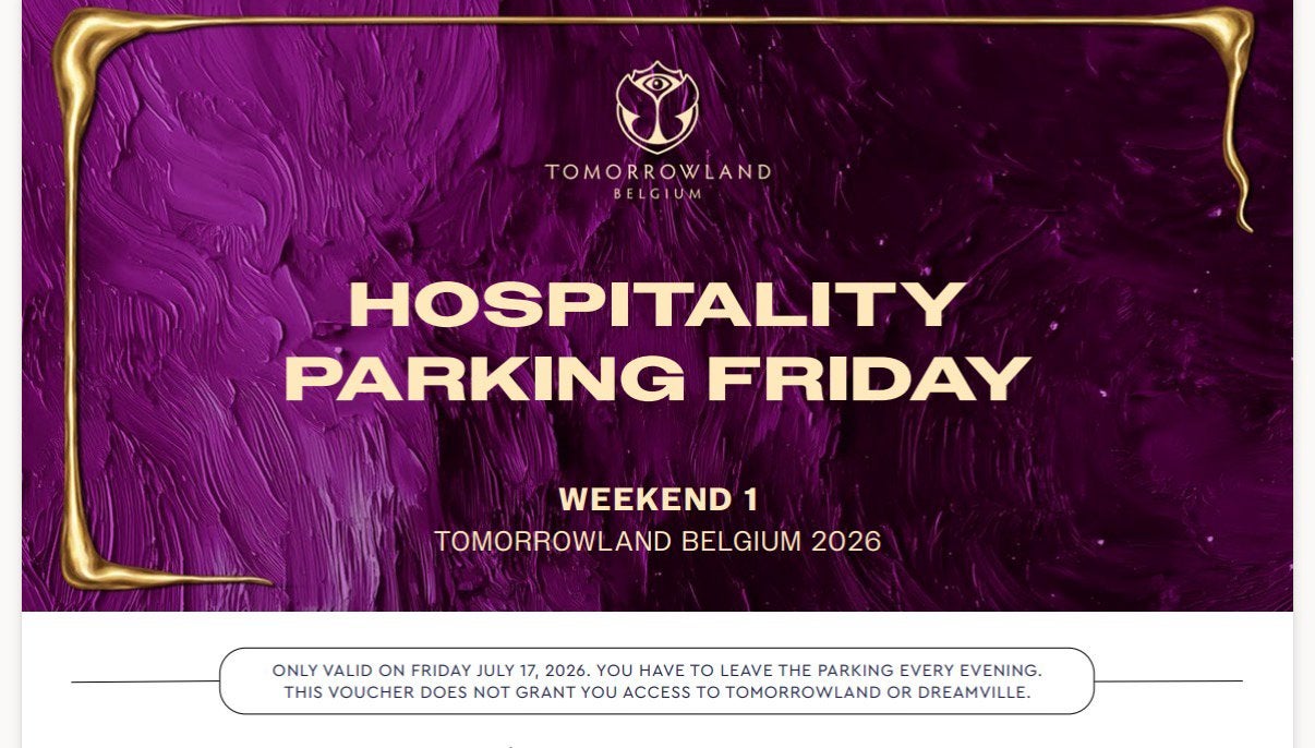 Hospitality vip parking Tml 17/7